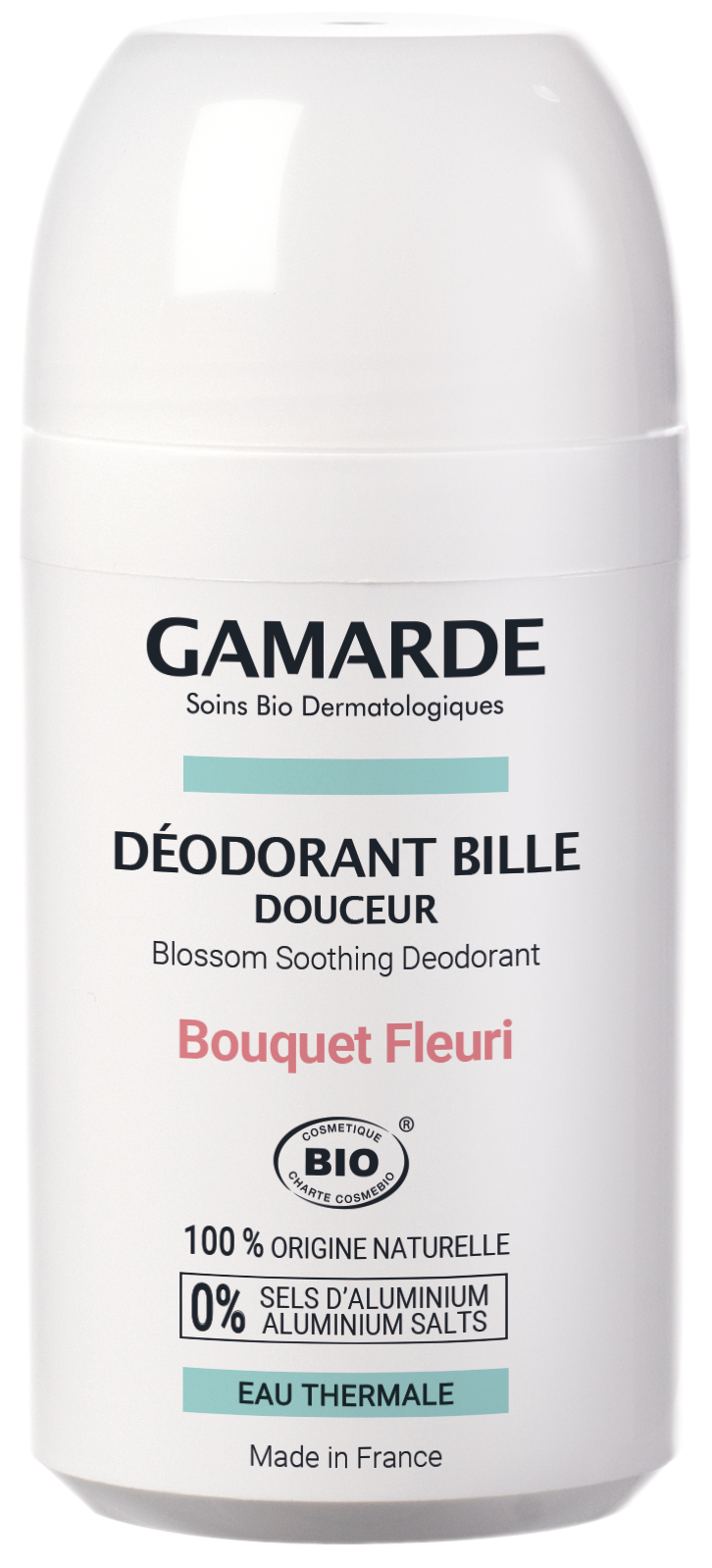 Deodorant natural roll-on cu aromă florală Gamarde, 50 ml