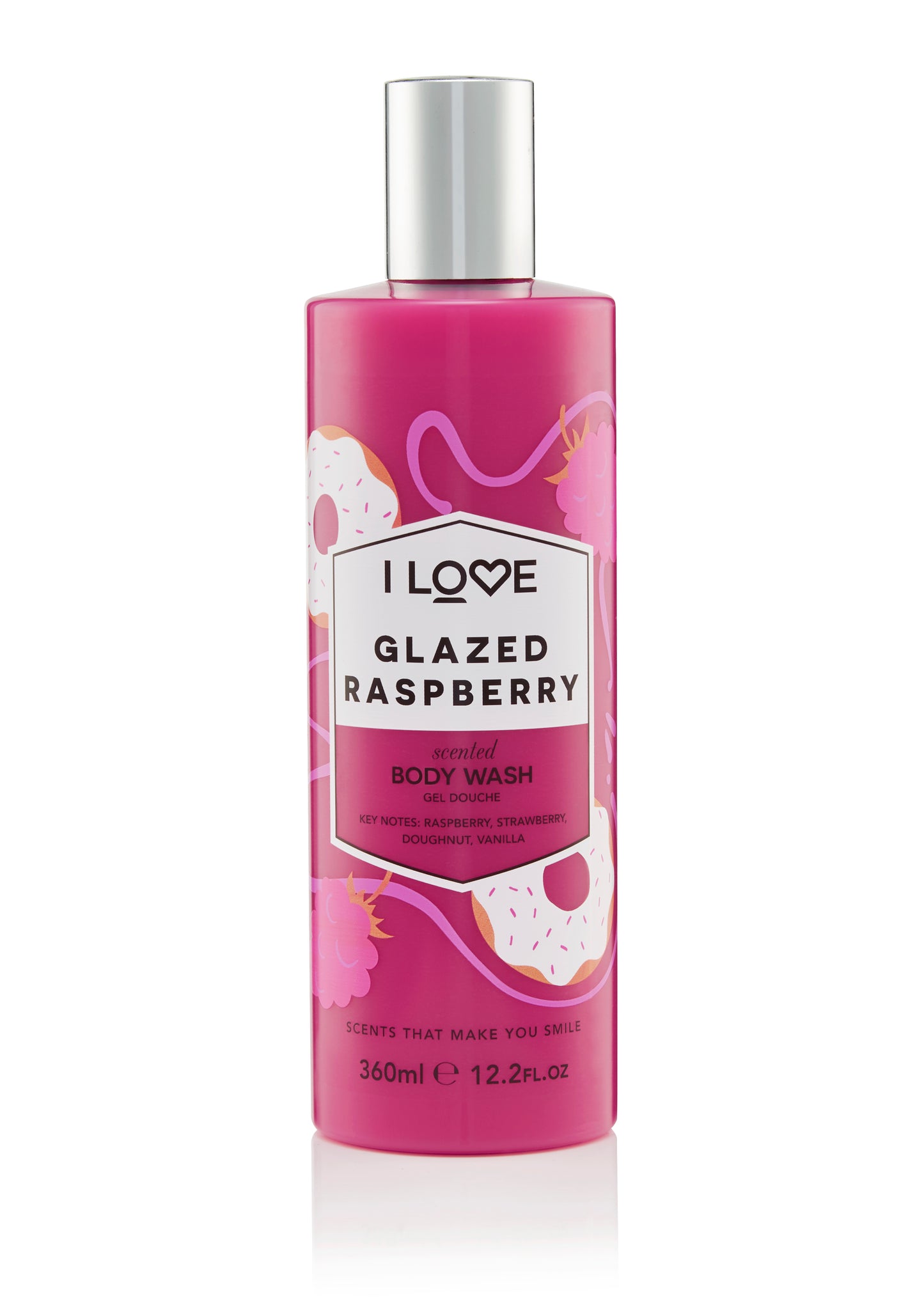 Gel de duș Glazed Raspberry I Love SIGNATURE, 350 ml