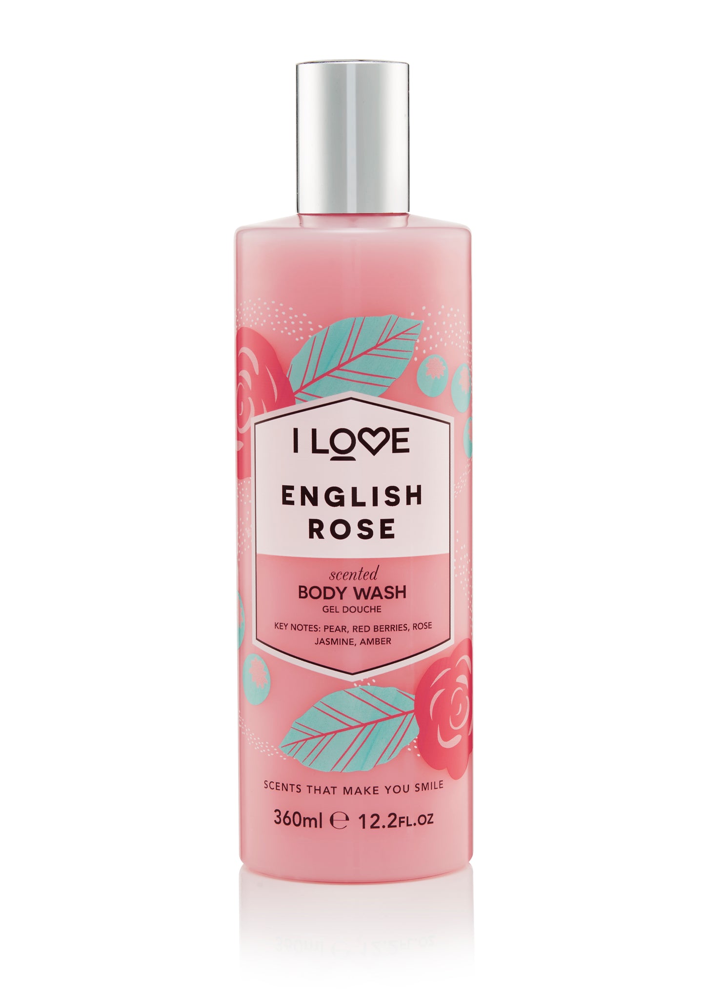 Gel de duș English Rose I Love SIGNATURE, 350 ml