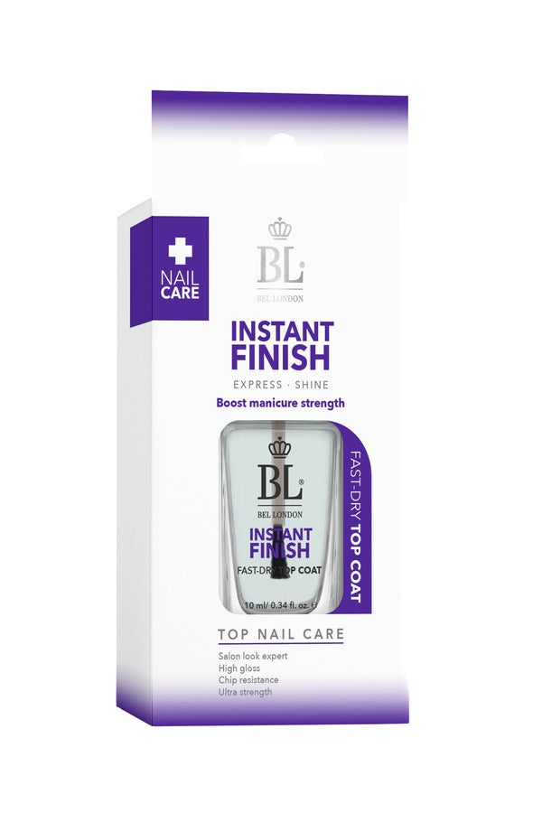 Lac de unghii cu uscare rapidă Instant Finish Bel London, 10 ml