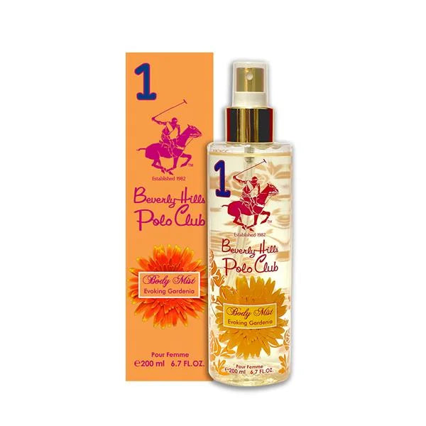 Spray de corp Evoking Gardenia Beverly Hills Polo Club, 200 ml