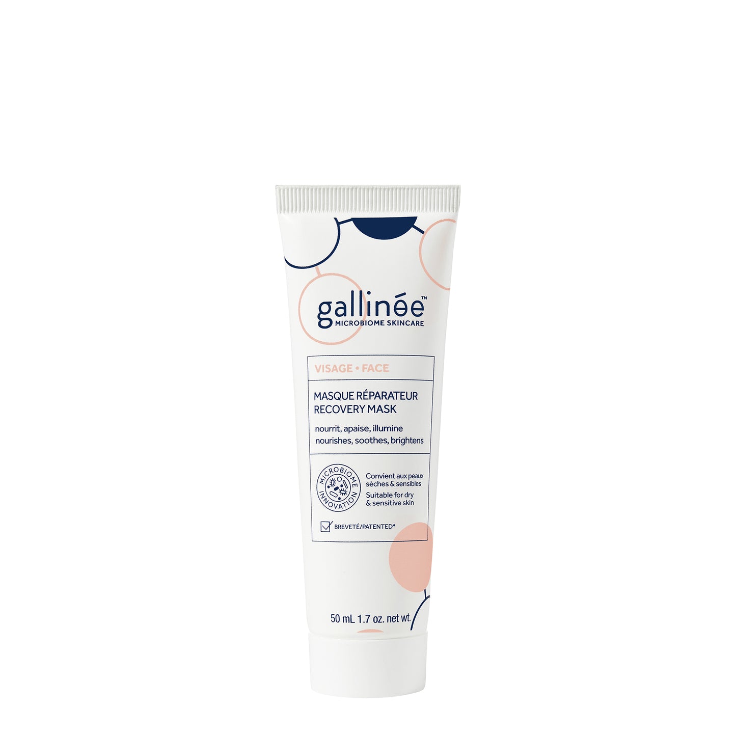 Mască regeneratoare de noapte Gallinee cu complex Triple Biotic, 50 ml