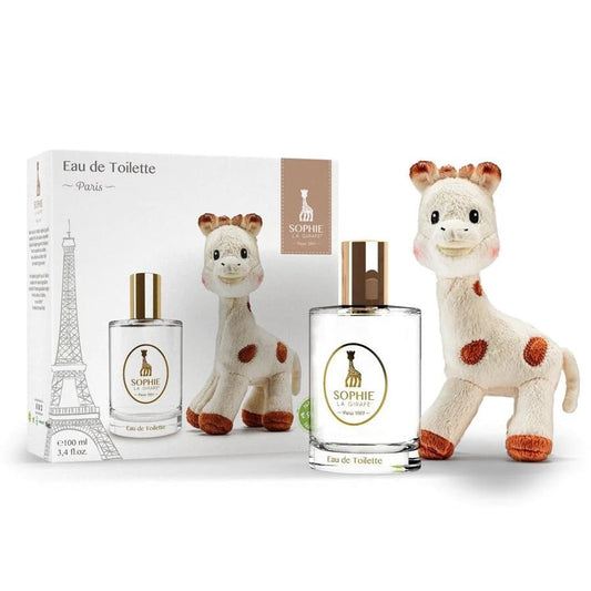 Apă de toaletă pentru bebeluși 100 ml+ Jucărie girafă de pluș