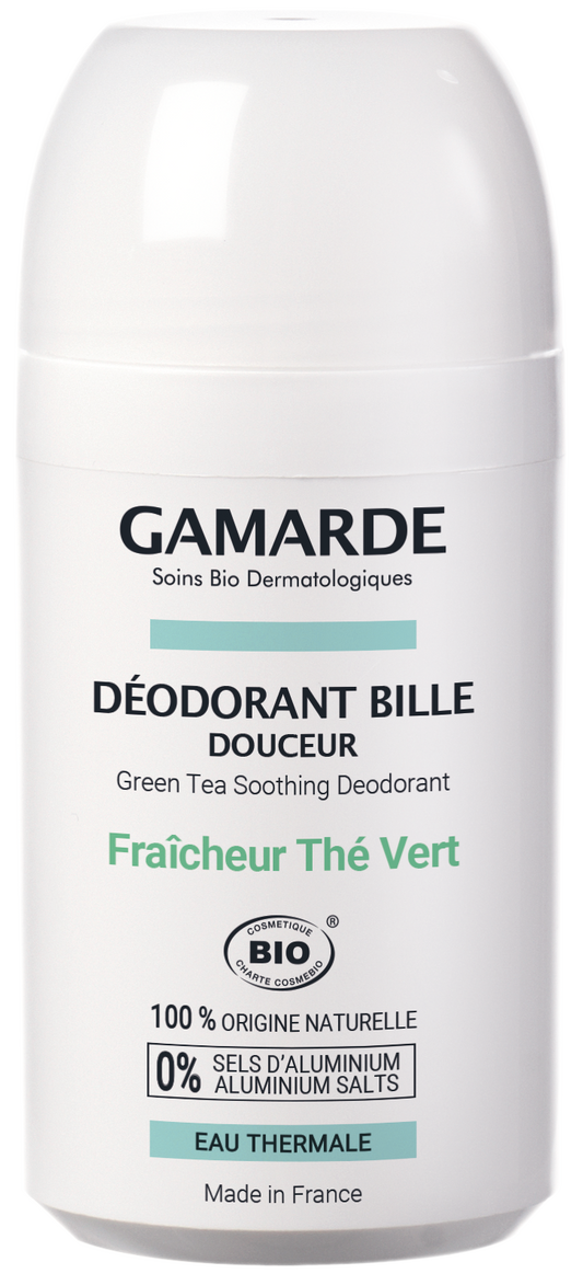 Deodorant natural roll-on cu ceai verde Gamarde, 50 ml