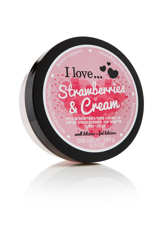 Unt de corp Strawberry Cream I Love Originals, 200 ml