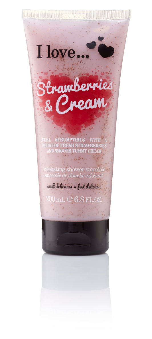 Exfoliant de corp  I Love Strawberry Cream Originals, 200 ml