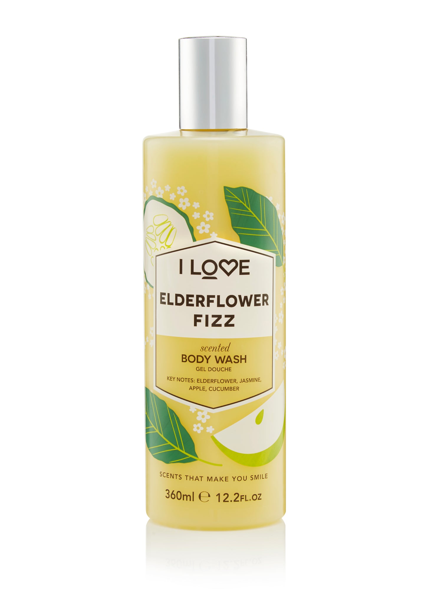 Gel de duș Elderflower Fizz SIGNATURE I Love, 360 ml