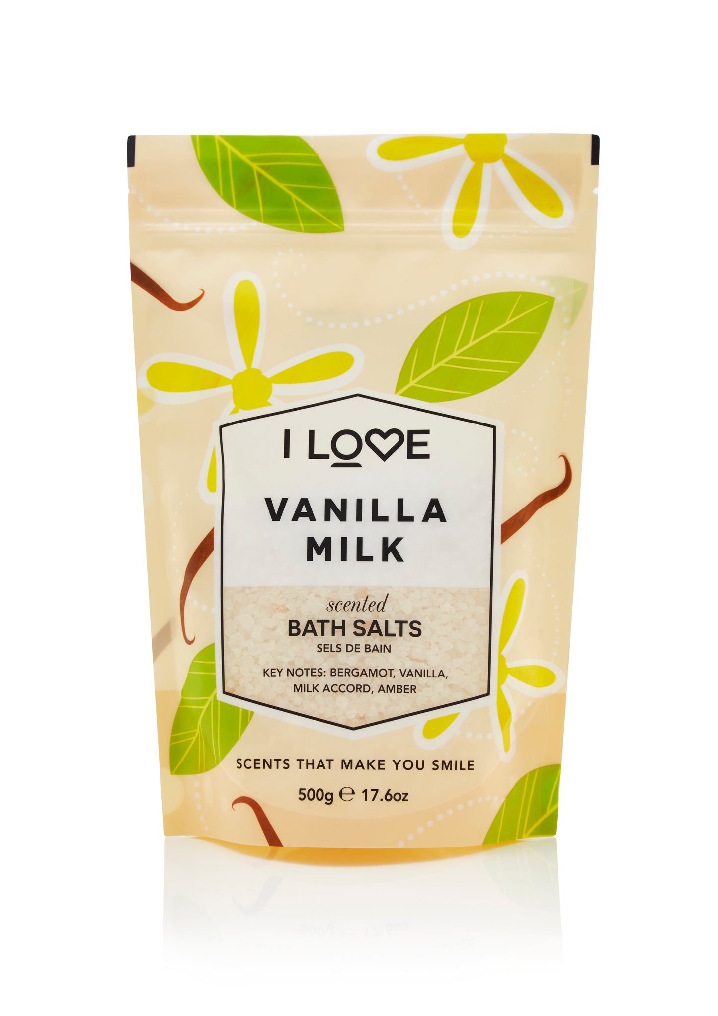 Sare de baie Vanilla Milk I Love SIGNATURE, 500 g