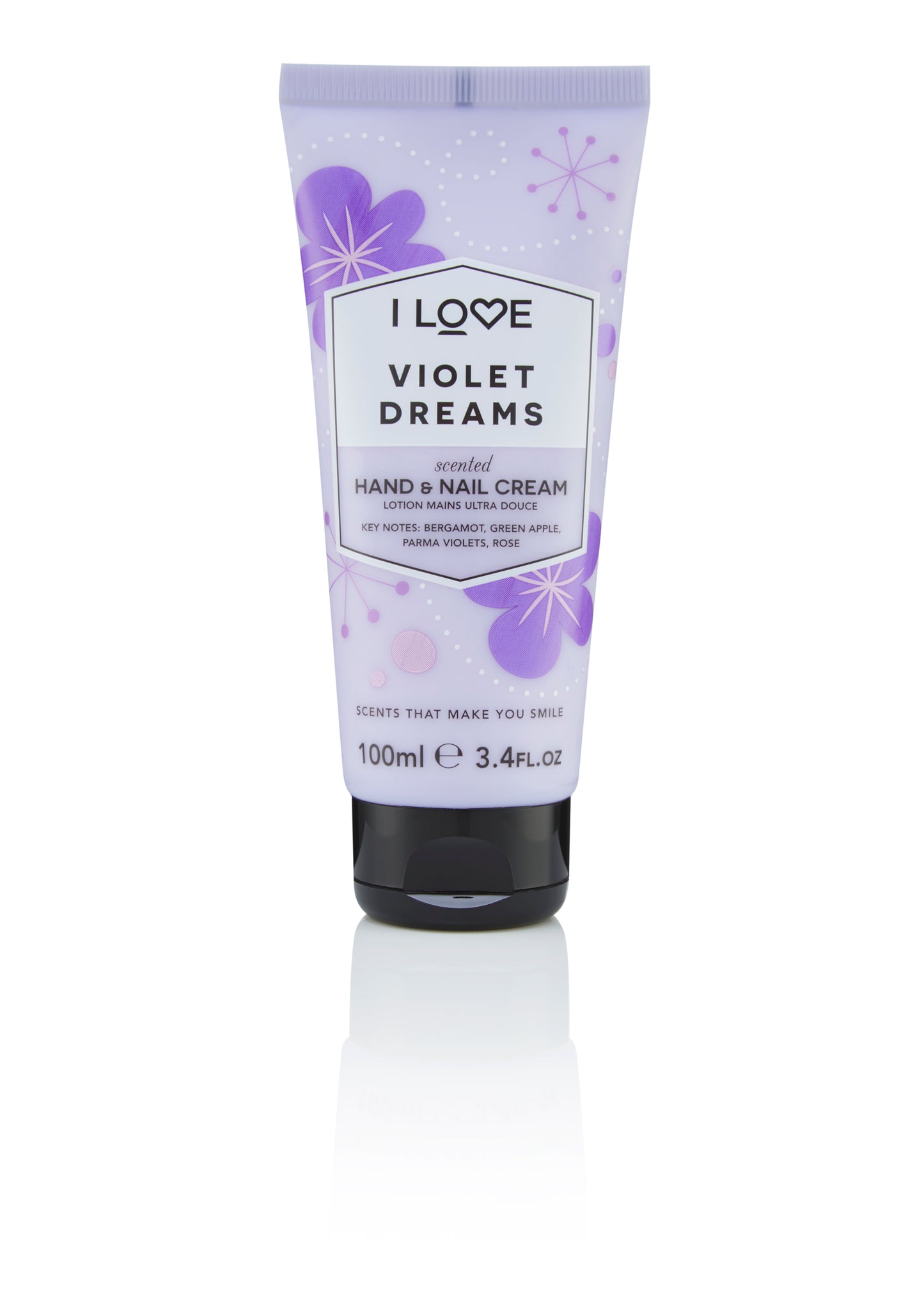 Cremă de mâini și unghii Violet Dreams I Love SIGNATURE, 100 ml