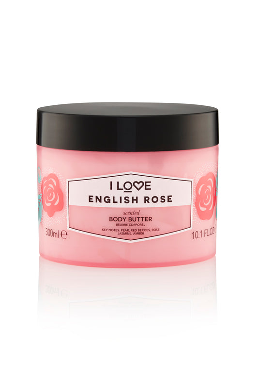 Unt de corp English Rose I Love SIGNATURE, 330 ml
