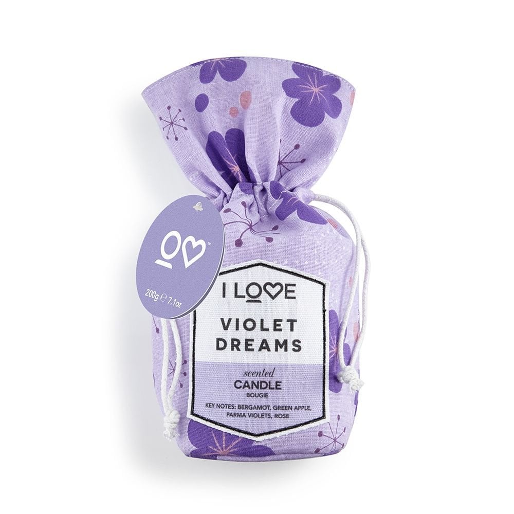 Lumânare parfumată Violet Dreams I Love SIGNATURE, 160 g