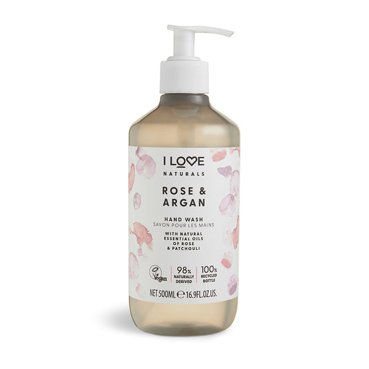 Săpun lichid Rose Argan I Love Naturals, 500 ml