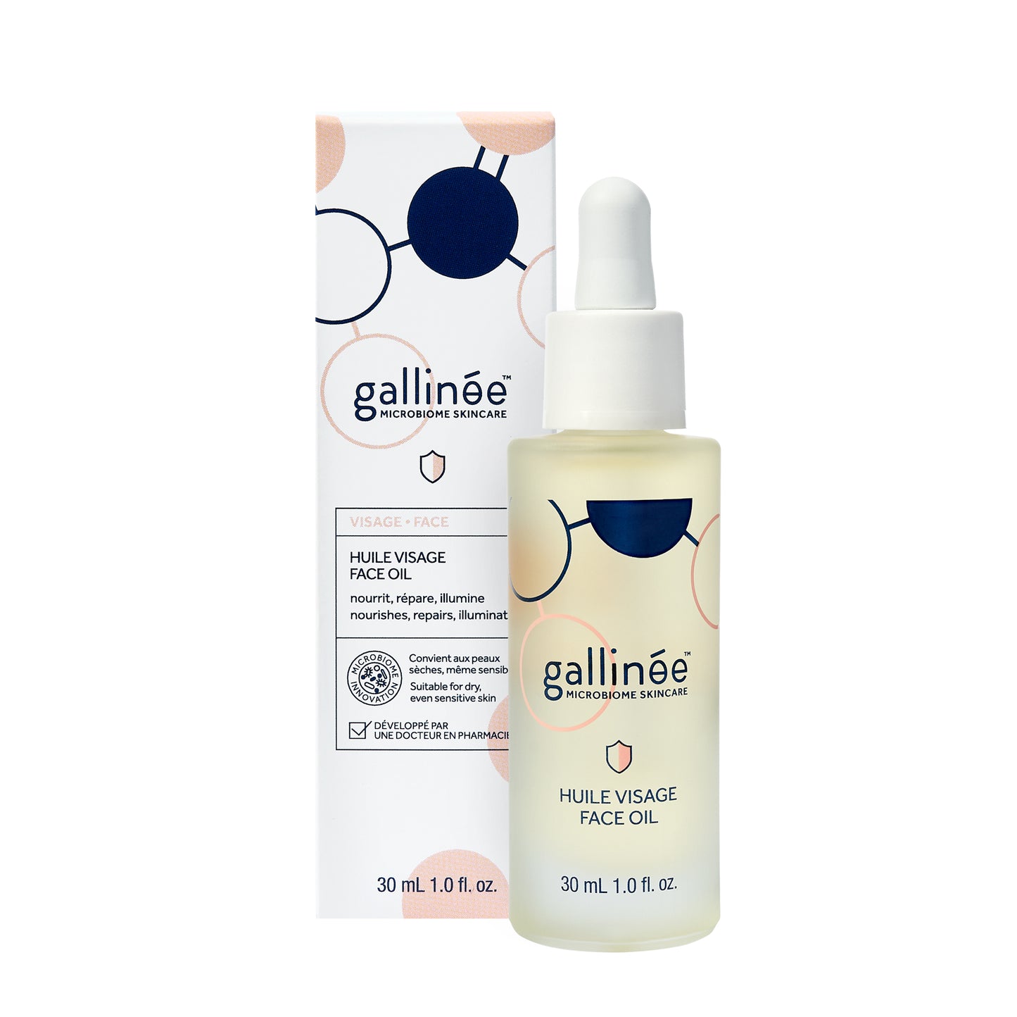 Ulei prebiotic pentru față Gallinee, 30 ml