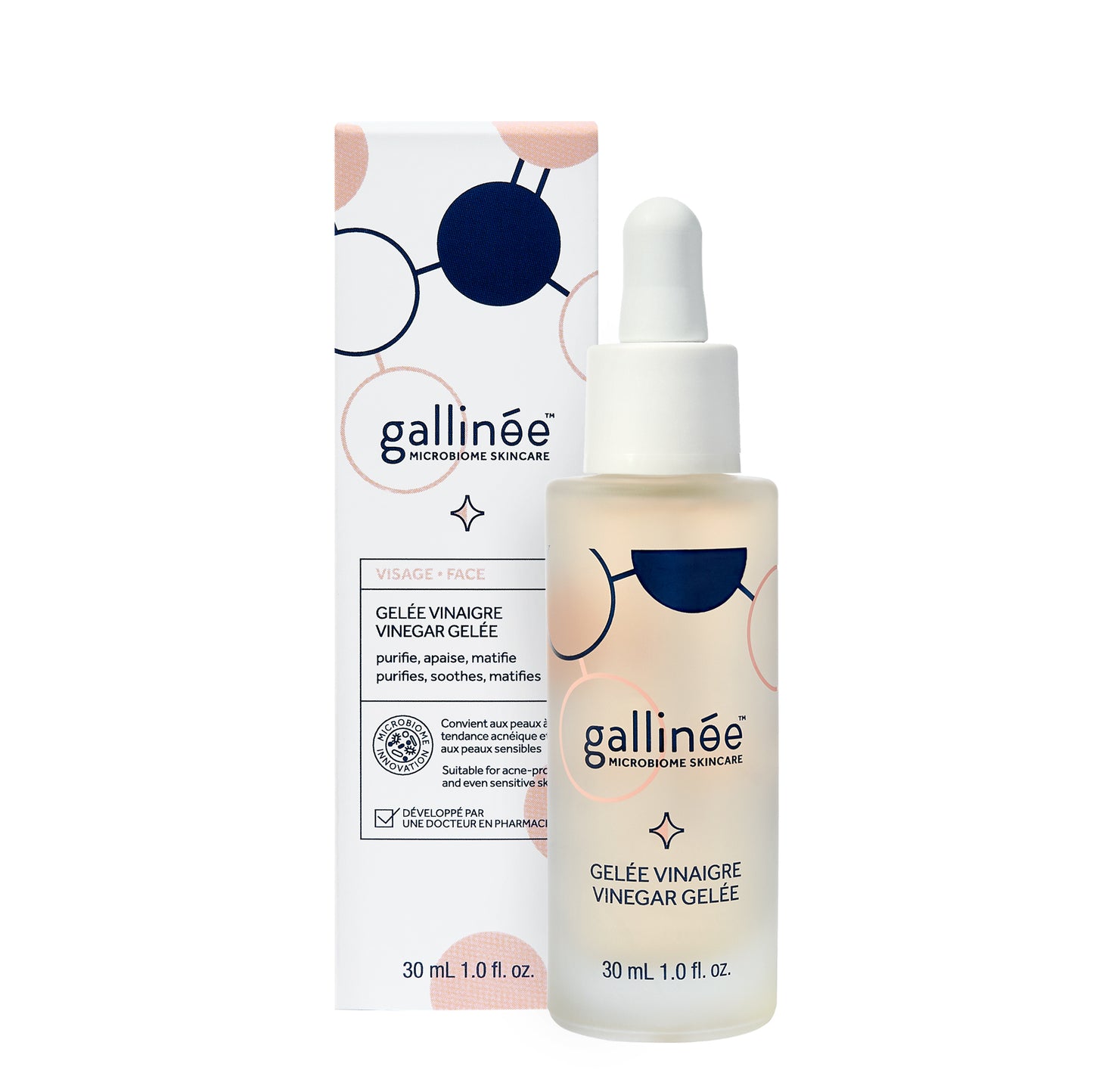 Serum Pentru Corectarea Petelor Pigmentare Gallinee cu oțet de mere, 30 ml