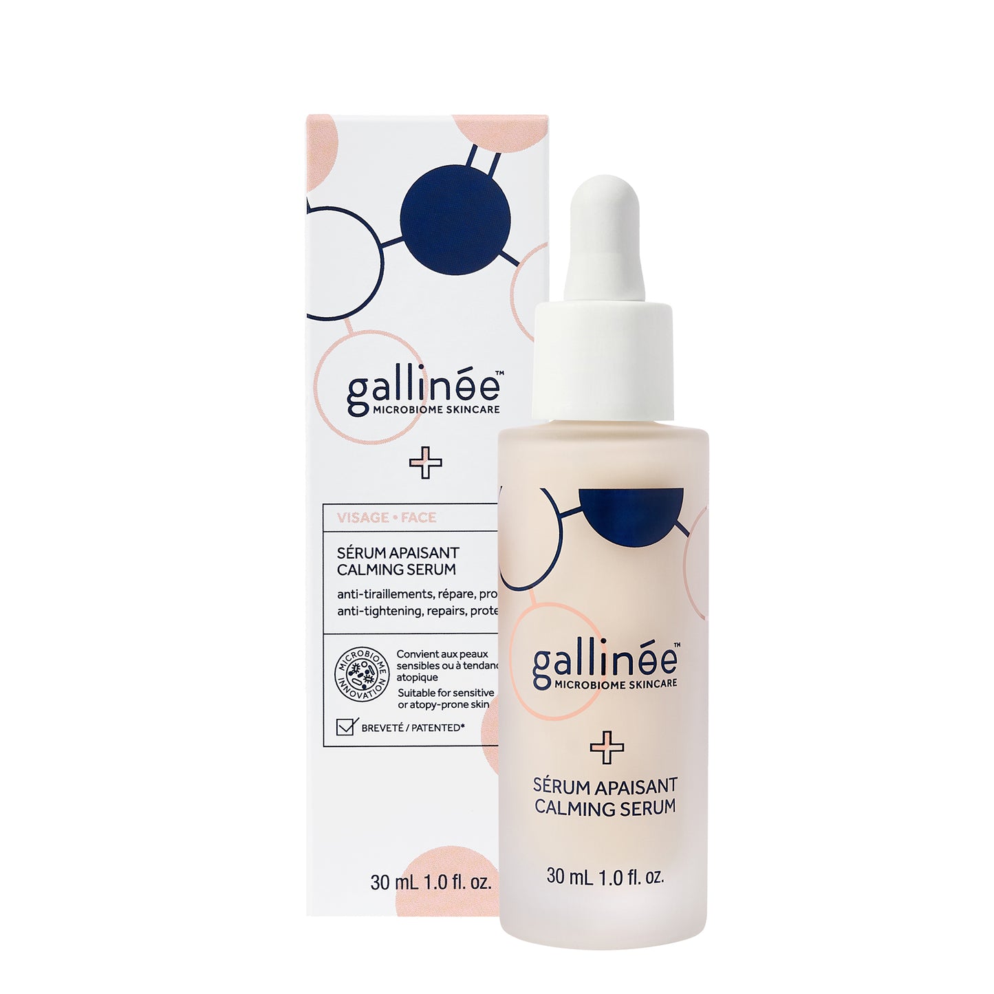 Serum cu efect calmant Gallinee cu prebiotice marine și ovăz fermentat, 30 ml