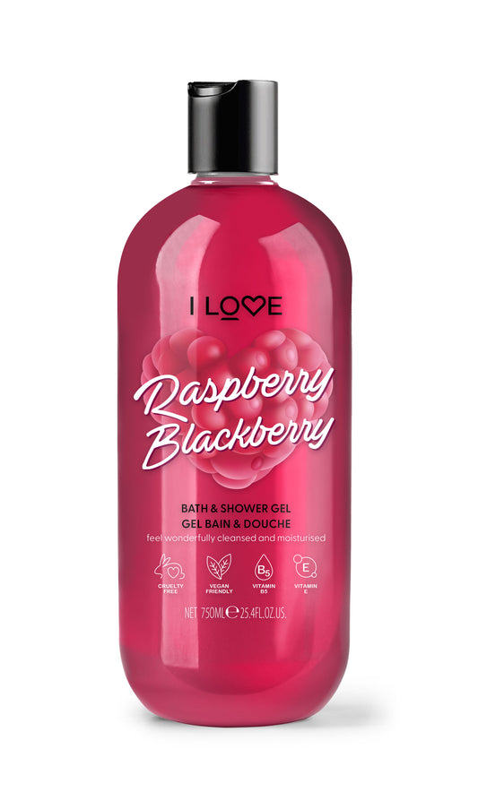 Gel de duș I Love Raspberry Blackberry, 750 ml
