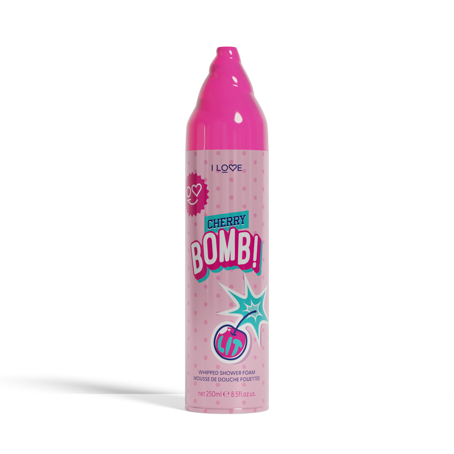 Spumă de duș I Love Cherry Bomb, 250 ml