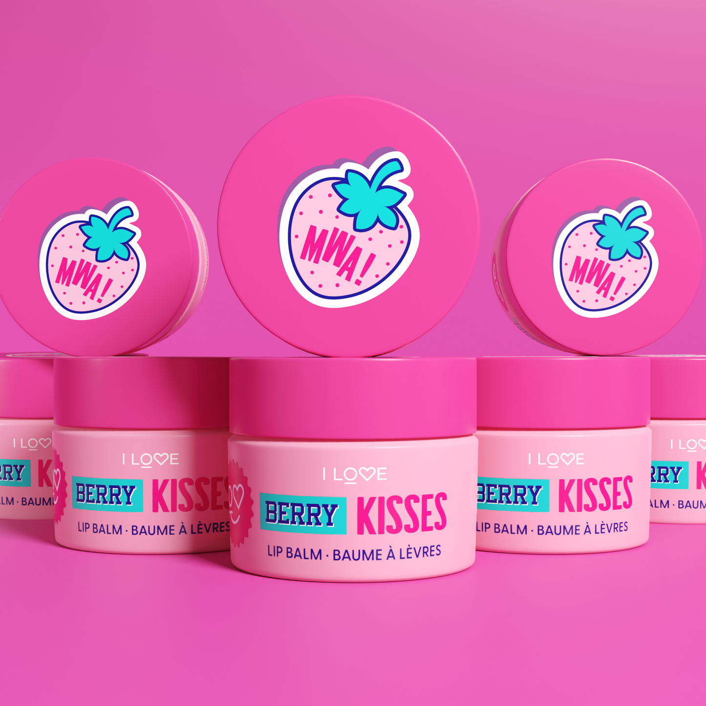 Balsam de buze Berry Kisses I Love, 10 g