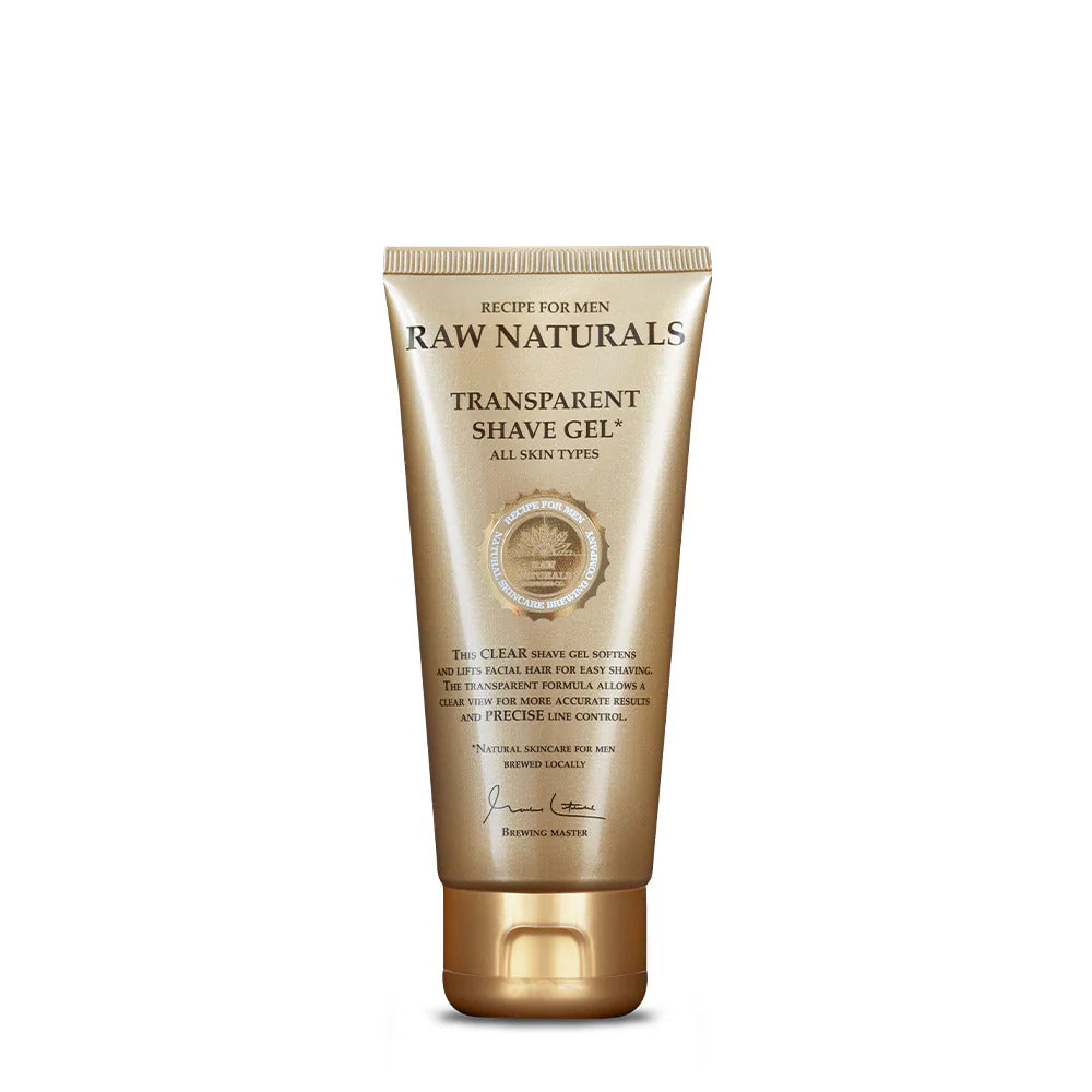 Gel de bărbierit Raw Naturals Transparent, 100 ml