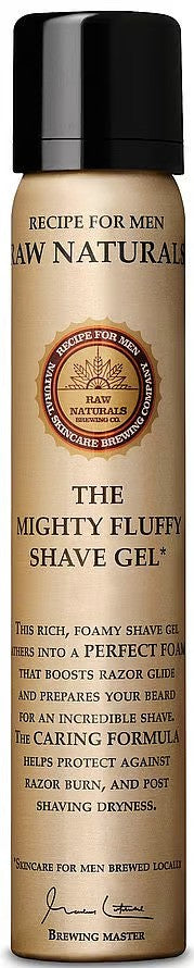 Gel de bărbierit Raw Naturals The Mighty Fluffy, 75 ml