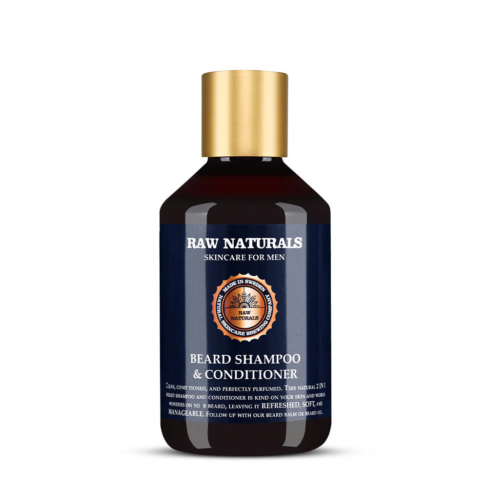 Șampon-balsam de barbă Raw Naturals, 250 ml