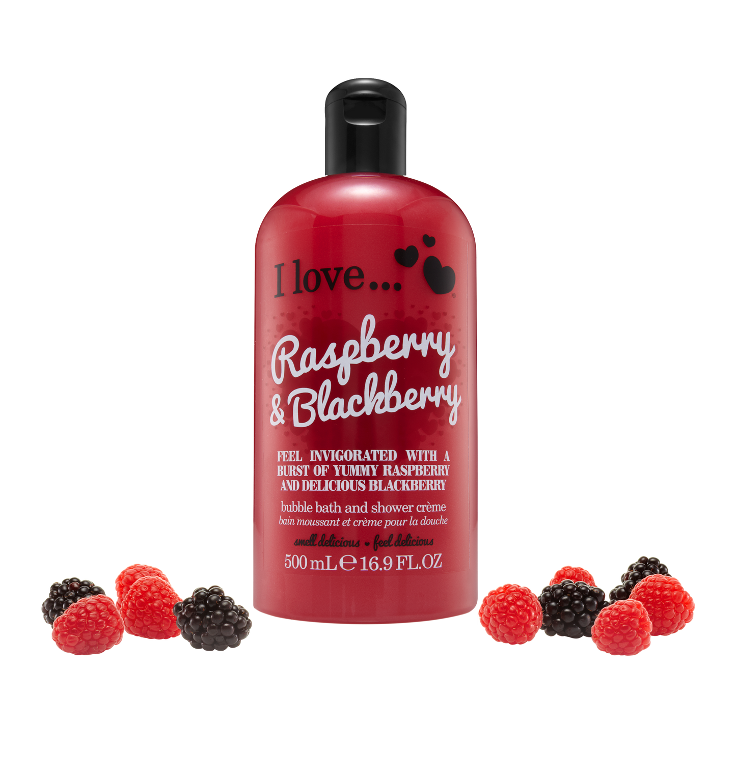 Gel de duș Raspberry Blackberry I Love Originals, 500 ml