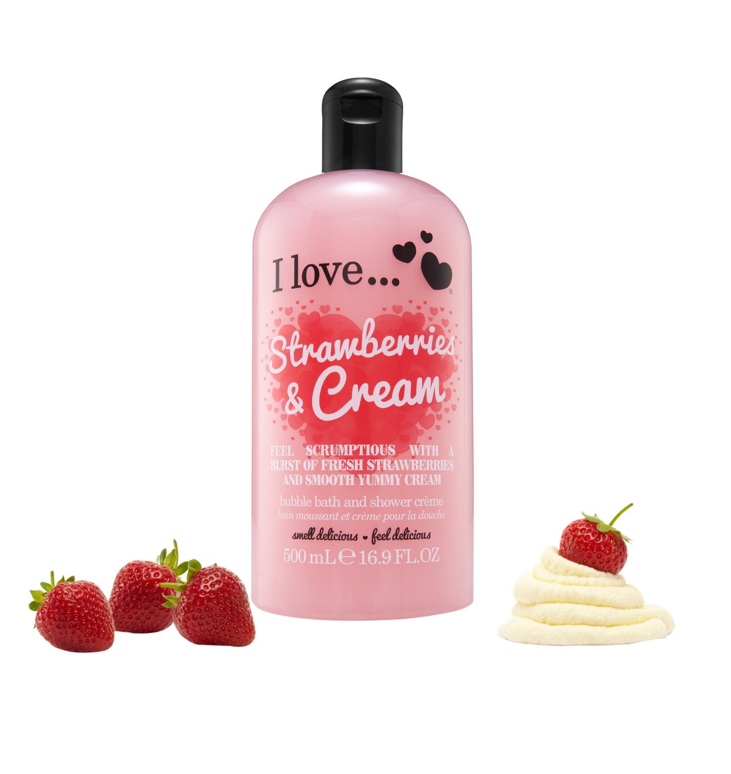 Gel de duș Strawberry Cream I Love Originals, 500 ml